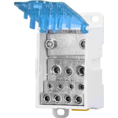 Boîte de jonction à bornes UKK500 C45 690 V 500 A unipolaire pour alimentation sur rail, bleue (1/5)