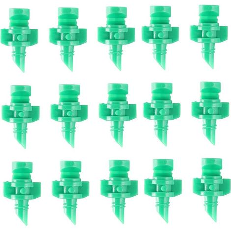 Buses d'arrosage pour Gazon 50pcs 180 Degrés Système d'Irrigation Buse de Pulvérisation Arrosage Jardin,vert (1/5)