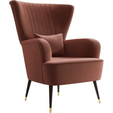Sillón Orem 111, Magic Velvet 2258, 103x82x85cm, Tapiz, Patas: Metal, 0