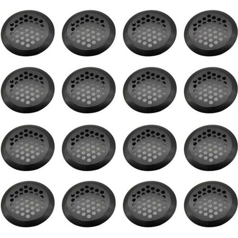 Grille Ventilation Inox Ronde, 16 Pièces Maille Trou D'aération, Acier Inoxydable Grille D'aération Trou, Grille D'évacuation Ventilation, pour Armoire Cuisine, Meubles, Armoire à Chaussures