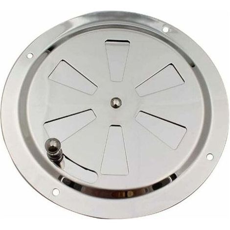 Rundes Lüftungsgitter, verstellbarer Entlüfter, Edelstahl-Entlüfter, Lufteinlass und -auslass, 125 mm (1/4)