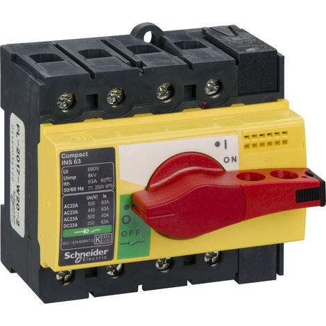 interrupteur sectionneur Interpact INS63 4P 63 A - 28919