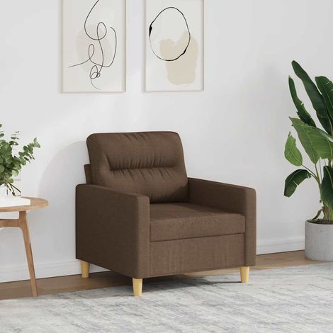 Fauteuil Marron 60 cm Tissu (1/5)