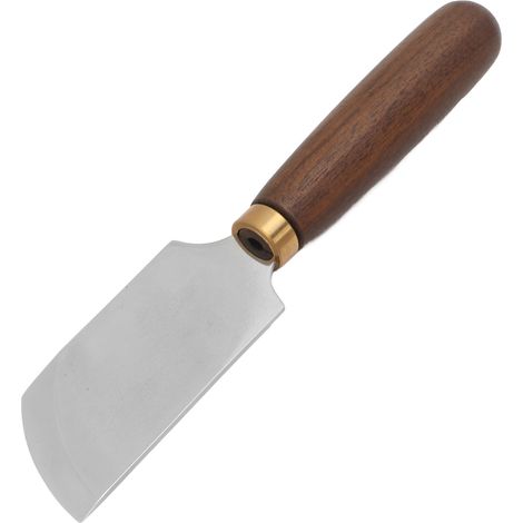 Couteau à cuir avec manche en bois, couteau de travail du cuir (1/5)