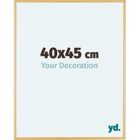yd. - Cadre photo 40x45 - Or Vintage - Aluminium - Kent