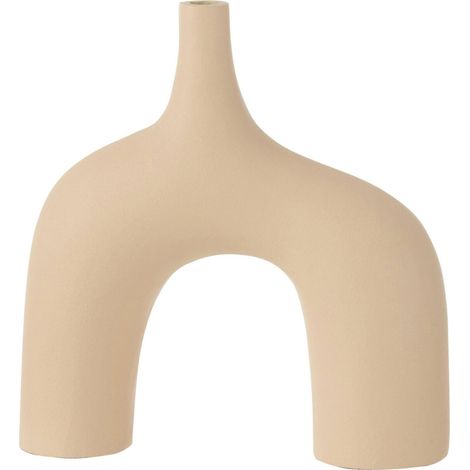 Vase arche beige en aluminium - beige (1/2)