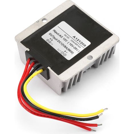 Module d'alimentation convertisseur AC-DC AC12V vers DC12V, grand boîtier en aluminium (8A) (1/5)