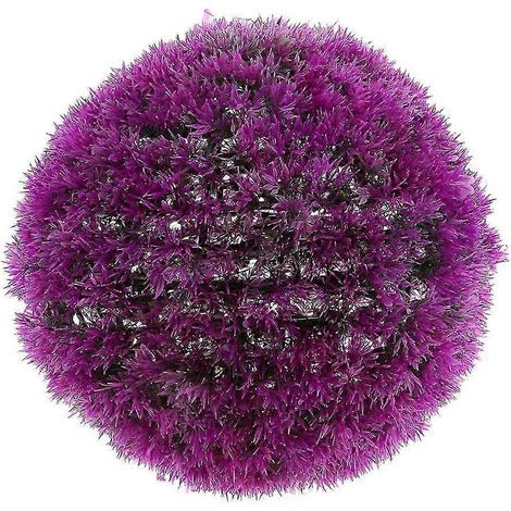 Décoration de jardin en boule de buis ronde effet topiaire, grande taille, violette-Purple 32cm