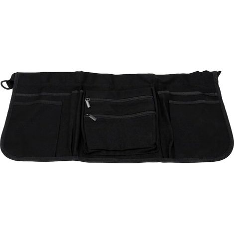 Tablier de Serveur, Tablier Noir Réglable à la Taille avec 7 Poches pour Femmes et Hommes, Court de Serveuse de Restaurant pour les Cafés et les Travailleurs des Services (1/5)