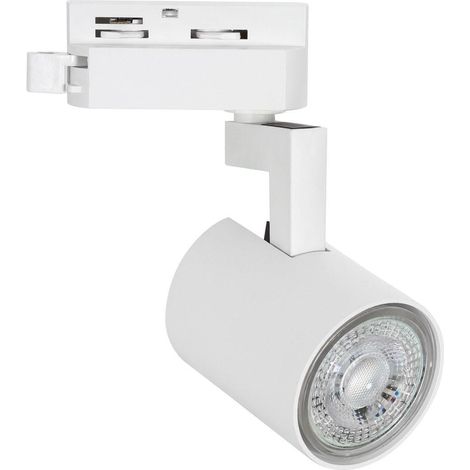 Spot à Douille sur Rail Monophasé Jiuk à Ampoule GU10 Blanc (1/5)