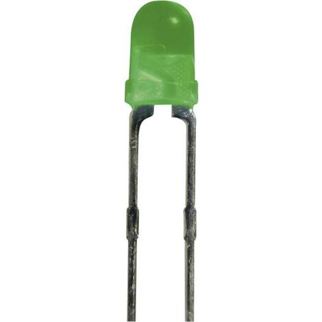 Kingbright L-934LGD LED vert rond 3 mm 2 mcd 60 ° 4 mA 2.2 V Q13049 (1/4)