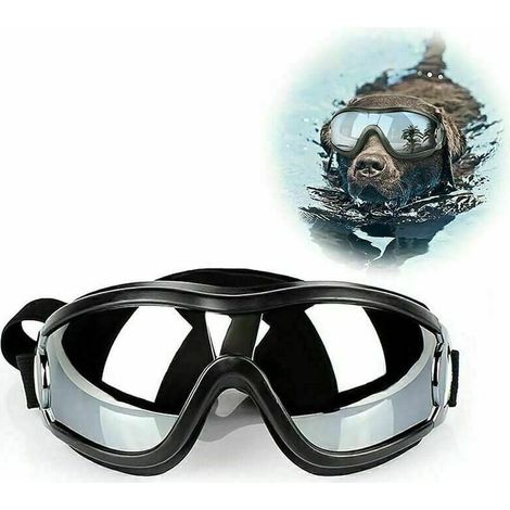 Lunettes réglables pour chien Lunettes anti-UV étanches, tour de tête : 28-48 cm- (1/5)