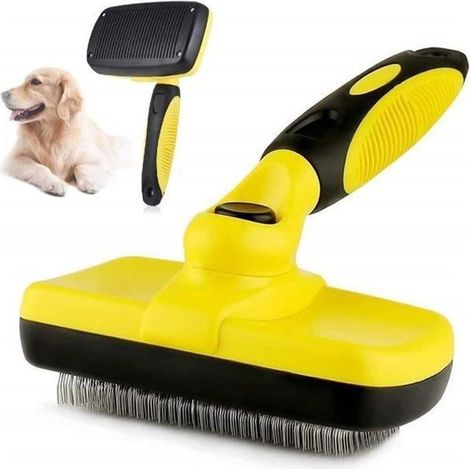 Pflegekamm/Bürste für Hunde und Katzen mit langem und kurzem Fell, zum Entfernen von Staub und abgestorbenen Haaren (1/4)