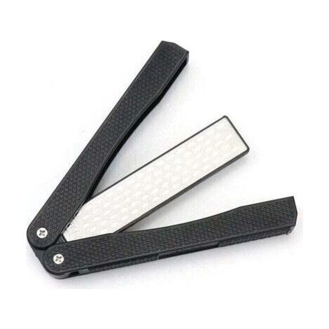 Lime diamantée pliante double face pour affûter les lames, sécateurs, burins (1/4)