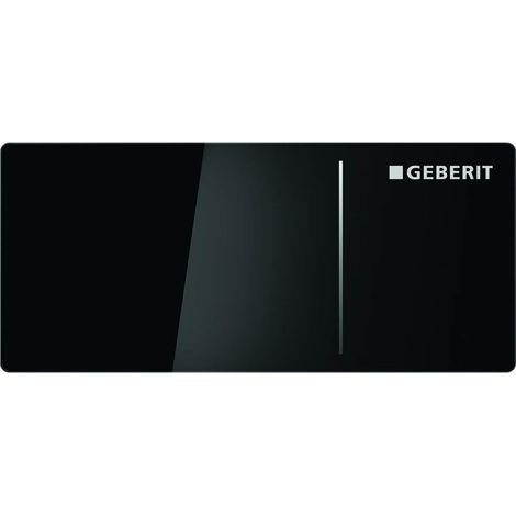 Geberit Sigma70 - Controllo di scarico, vetro nero 242.813.SJ.1