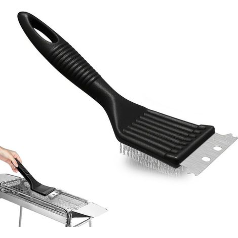1pc Barbecue en acier Inoxydable Brosses de nettoyage avec du Fil de Brosses et de Grattoirs, de Grillbürsten et de Nettoyage pour les Barbecues BARBECUE Fumoir Barbecue Grilles (1/5)