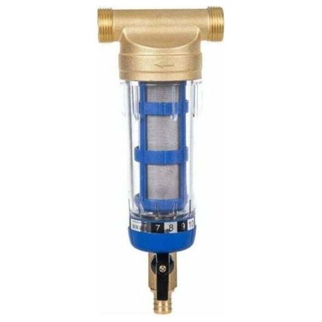 Reusable Water Filter Sediment Water Filter Water Filter External Thread Sediment Filter for Fountain Water Pipe (1/2 Inch Male Thread) (1/4)