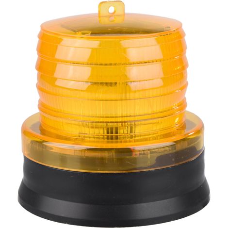 Gyrophare solaire 2V LED clignotant jaune pour voiture d'urgence, feu de signalisation auto (1/5)