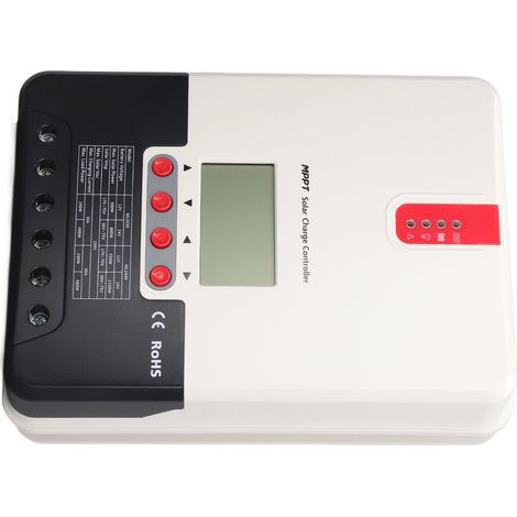 MPPT-Solarladeregler mit 4 Tasten für Gel- und Lithium-Akkus, geeignet für 12-24V- und 30A-Batterien. (1/5)