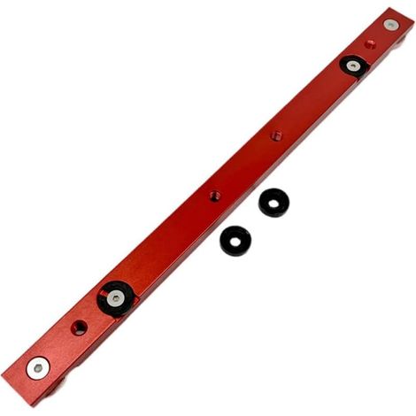 Aluminum alloy mitre rail for woodworking - 300 mm - Router - DIY tool - Red (1/5)