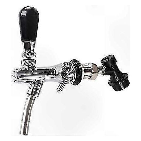 Robinet à bière en acier inoxydable chromé avec contrôle de débit, distributeur antirouille et étanche pour bars à domicile (1/5)