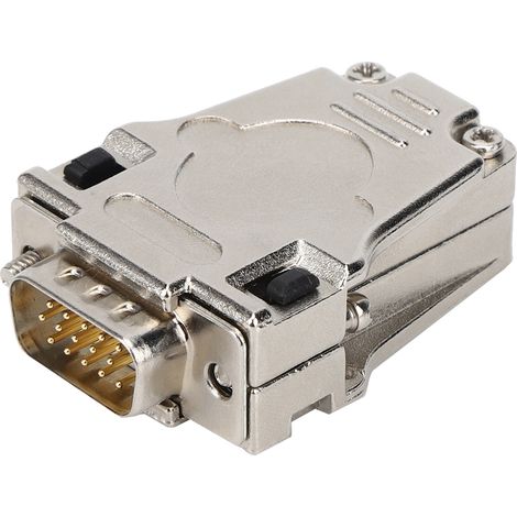 Connecteur D-SUB 15 broches mâle DB15P M-180, coque métallique, ignifuge, série série, pour câblage industriel, haute fiabilité, interface RS232, embase robuste, 15 points, connecteur étanche, version