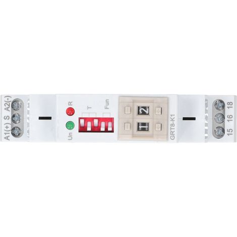 Relais temporisé GRT8-K1 AC/DC 12V-240V 50/60HZ, un marcheur, un arrêt. (1/4)
