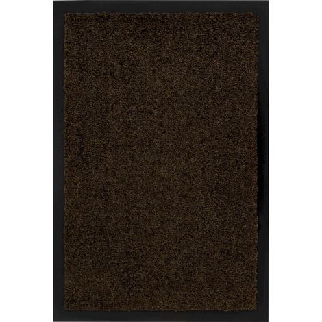 Paillasson antidérapant brun en polyamide robuste - 90 x 60 cm (1/4)