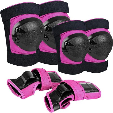 Kinder Schonerset 6-in-1 Protektorenset Rosa S (10-22kg) für Skaten (1/5)