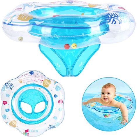 1 Anneau De Natation Bébé Siège Flottant PVC Double Valve 6-36 Mois Piscine (1/5)