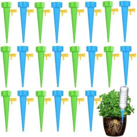 40pcs Goutte à Goutte Bouteille Irrigation Goutte à Goutte Bouteille Arroseur Automatique Plantes Arrosage Goutte a Goutte avec Vannes pour Jardin Maison Intérieur Extérieur Pot de Fleur (1/5)