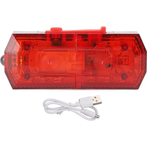 Ortviai Lampe clignotante LED rechargeable pour épaule, 500 mAh, automatique, rouge – pour vélo nocturne (1/5)