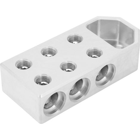 Autobatterieanschluss, 6 Löcher, aus 0GA Aluminiumlegierung, für Boote, Yachten und Wohnmobile. (1/5)