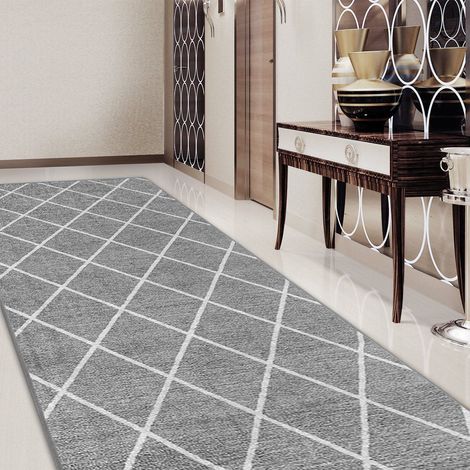 Tapis de couloir Cosenza Gris 80 x 200 cm