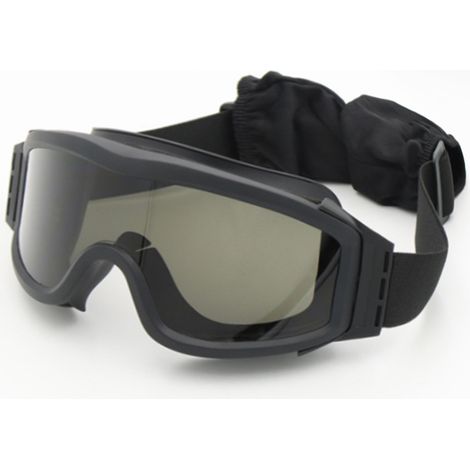 Multifunktionale, beschlagfreie Schutzbrille für das Training, schwarz (1/5)