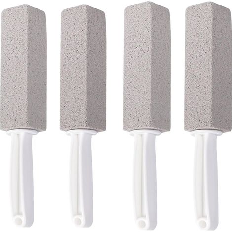 Brosse de Nettoyage Pierre Ponce,4 Pièces Pierre Ponce Toilette avec Poignée Brosse Toilettes WC en Pierres Ponces pour Nettoyer Les Toilettes,Les Cuisines,Les Éviers (1/5)