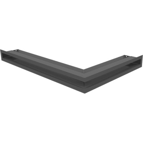 Eck-Lüftungsgitter LUFT links 60x40x6 Graphite (1/5)