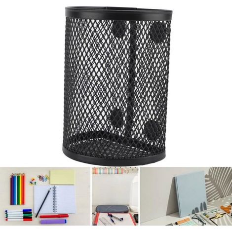 Porte-Stylo - Magnétique Métal Semi-Circulaire - Pour Bureau Réfrigérateur Tableau Blanc - Lot de 4 (1/5)