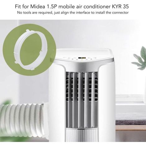 Connecteur De Tuyau - ABS - Pour Climatiseur Mobile 1.5P KYR 35 - 17x17x4 Cm - 1 Pièce (1/5)
