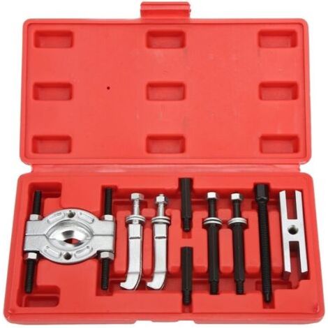 Ensemble d'extracteur de séparateur de roulement, Kit d'outils de retrait de roulement Portable, séparateur de roulement en métal 9 pièces