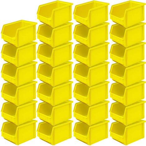 BRB 27 x Vision Box "Classic FB 4, LxLxH 230/200 x 140 x 122 mm, contenance 3,7 L, jaune