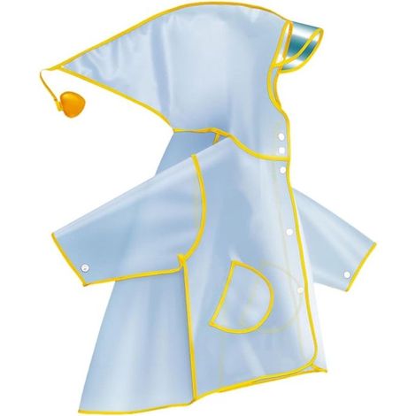 Imperméable enfant - Imperméable réutilisable pour garçons et filles - Imperméable d'extérieur - Imperméable avec capuche et fermeture plate (1/5)