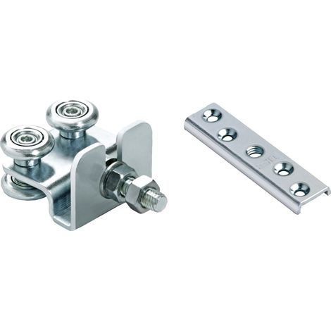 CARRELLO A 4 CUSCINETTI CON PIASTRA ART.40/24+42 ø mm 24 - 10 MA - COMUNELLO