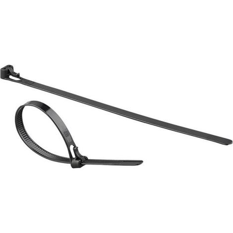 Collier De Serrage - 200 X 7 6 Mm - Réutilisable - Résistant Aux Uv - Lot De 100 (1/2)