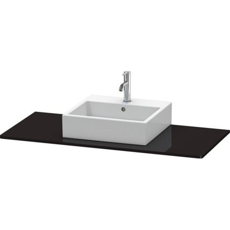 Consola Duravit XSQUARE con recorte 16x1200x550mm negro de alto brillo (1/3)