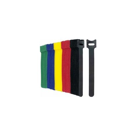 Lot de 100 Multicolore Attaches de Câble Sangle Réutilisable Scratch Serre Câble Bande avec Crochet et Boucle pour la Gestion des Câbles Organisation (1/4)