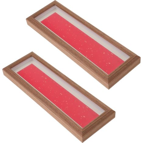 2pièces Cadre de Table Bois pour Calligraphie Chinoise Présentoir pour Cartes Postales et Objets Décoratifs Lot de Supports Exposition