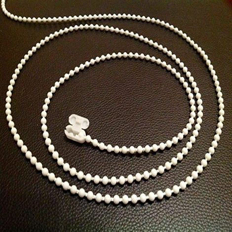 Chaîne perlée de 3 mètres, boucle perlée POM 4,56, 1 pièce, accessoire de rideau en chaîne perlée. (1/5)