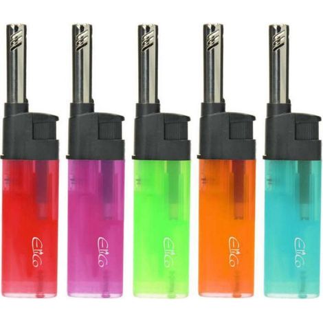 Briquet - Allumeur - À Gaz Butane - Sans Flamme - Pour Cigarettes Cigares Et Pipelines - 1 Pièce