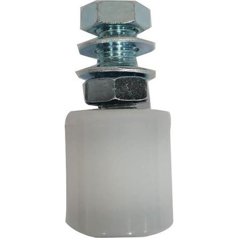 Rouleau de rechange en nylon avec roulements NLZ40X44 Support d'assemblage de rouleaux de guidage de portail coulissant pour portails roulants coulissants (1/4)